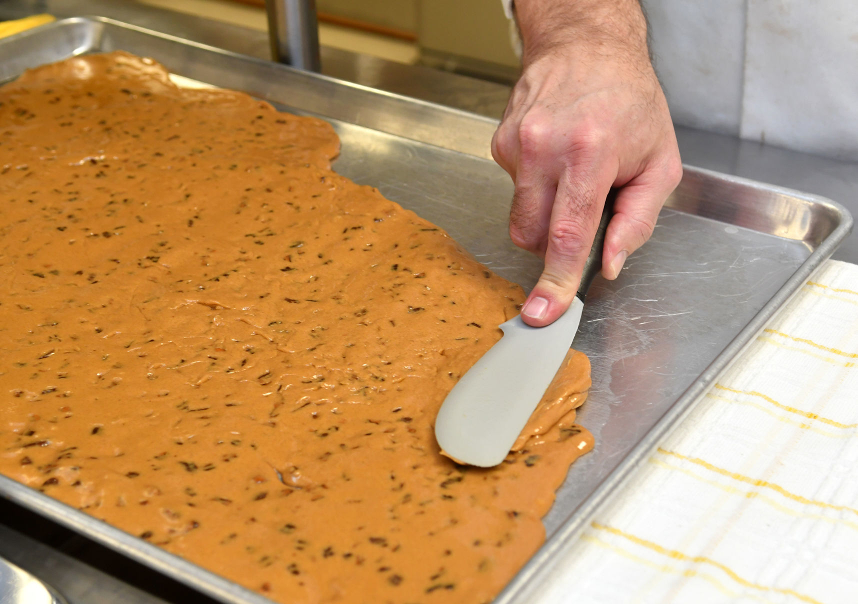 Candy-making in the Catalyst Kitchen at St. John's Lutheran church in Rock Island.